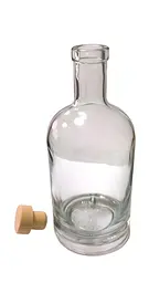 Пляшка "Хлоя" для напоїв 0,7л (скло) із пробкою (4 шт) - мініатюра 6