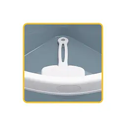 Туалет для котів Stefanplast Sprint Corner з лопаткою 40х56х14 см синій (96612) - мініатюра 2
