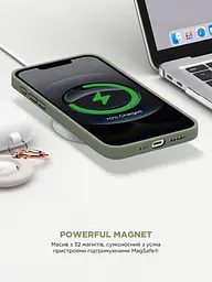 Силиконовый чехол с MagSafe для Apple iPhone 16e/17e, ICON2 MagCase, зеленый, противоударный, панель с мягкой подкладкой, защита всего корпуса, поддержка беспроводной зарядки, совместим с защитными стеклами и пленками, ArmorStandart (ARM83971) - мініатюра 8
