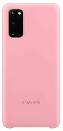Оригінальний силіконовий чохол Silicone Cover Samsung Galaxy S20 (6.2") Pink (EF-PG980TPEGRU)