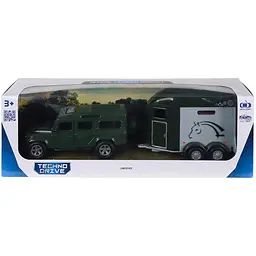 Ігровий набір TechnoDrive Land Rover з причіпом і фігурками коней (520460.270) - мініатюра 12