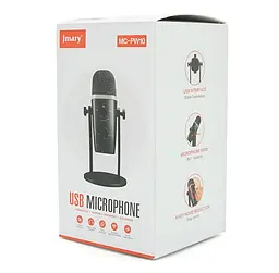 Професійний студійний конденсаторний мікрофон Jmary MCPW10 USB Black - мініатюра 3
