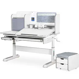 Дитячий стіл Mealux Winnipeg Multicolor Plus WG Grey (арт. BD-630 WG з тумбою) - мініатюра 2