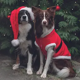 Попона для собак Trixie Санта поліестер M 62x45 см червона (925103_Christmas) - мініатюра 3