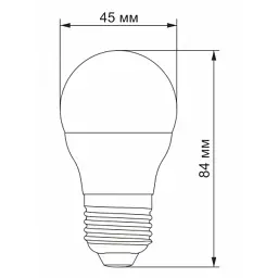 Лампочка TITANUM Filament G45 4W E27 4100K (TLFG4504274) - мініатюра 3