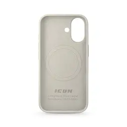 Силиконовый чехол с MagSafe для Apple iPhone 17, ICON2 MagCase, бежевый, противоударный, панель с мягкой подкладкой, защита всего корпуса, поддержка беспроводной зарядки, совместим с защитными стеклами и пленками, ArmorStandart (ARM87080) - мініатюра 2