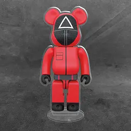 Акрилова колекційна фігурка Bearbrick Squid Game 1