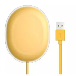 Бездротовий зарядний пристрій Baseus Jelly Wireless Charger 15W Yellow (WXGD-0Y)