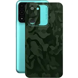 Защитная пленка StatusSKIN для Tecno Spark 8c Корпус Винил Камуфляж зеленый