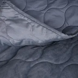 Покривало MirSon №5052 Velor charm Dark grey 150х210 см (2200008376895) - мініатюра 3