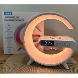 Світильник з бездротовою зарядкою для телефону 15W G11 Bluetooth RGB - мініатюра 6