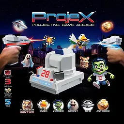 Ігровий набір для лазерних боїв – ПРОЕКТОР PROJEX ANIMATED (2 ігр. бластери, 5 слайд-цілей) Laser X 52613 - мініатюра 5