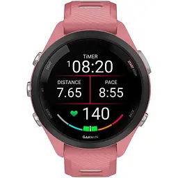 Смарт-годинник Garmin Forerunner 265S Black Bezel with Light Pink Case and Light Pink/Whitestone Silicone Band (010-02810-05) [89364] - мініатюра 2