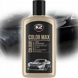 Поліроль для кузова крем K2 Color Max приховує подряпини та підсилює колір 250 мл Чорний