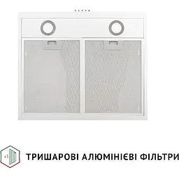 Витяжка пласка Perfelli PL 5002 W LED - мініатюра 5