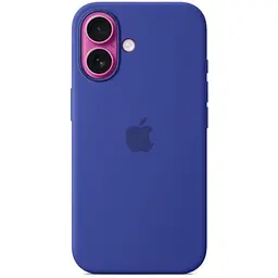 Силіконовий чохол CasePro Silicone Case with MagSafe Ultramarine для iPhone 16 - мініатюра 3