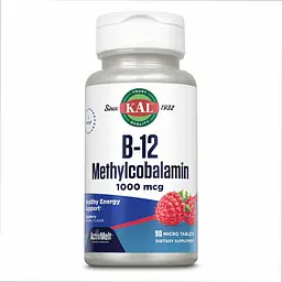Метил B12, B12 Methylcobalamin 1000 mcg - 60 tabs Berry