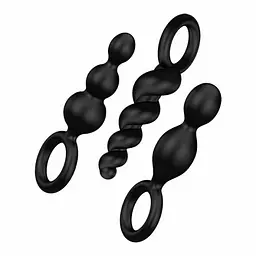 Набір анальних пробок Satisfyer Booty Call 3 шт. (чорний)