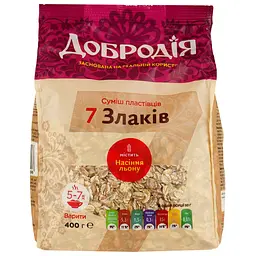 Пластівці Добродія 7 злаків, 400 г (223066) - мініатюра 2