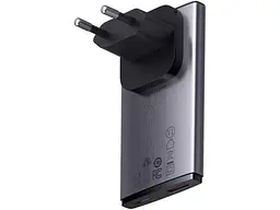 Мережевий зарядний пристрій BASEUS GaN5 Pro Ultra-Slim 65 W + кабель Type-C/Type-C 1 м Gray (CCGP150113) - мініатюра 4