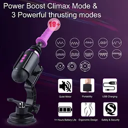 Секс-машина Hismith Mini Capsule Sex-Machine with Strong Suction APP - мініатюра 7