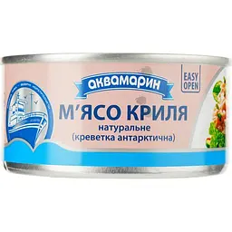 Мясо криля Аквамарин натуральное 185 г (809967)