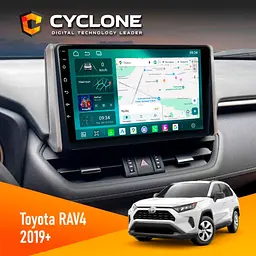 Штатна магнітола Toyota RAV4 2019 Cyclone C10-013 4x64 DSP 4G Cyclone (НФ-00006576)