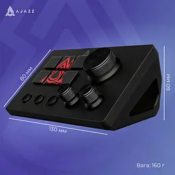 Контролер для стримінгу Ajazz AKP03E USB Black (AKP03E-B) - мініатюра 8