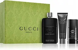 Набір Gucci Guilty Pour Homme 90мл туалетна вода, 75мл дезодорант, 50мл гель для тіла