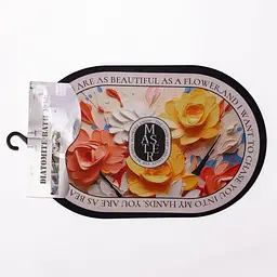 Діатомітовий 3d килимок овальний для дому Beautiful Flowers 38×58 (см) вологопоглинальнючий килимок для кухні ванни та туалету Yiwu HP-42-55 - мініатюра 5