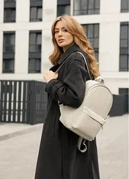 Жіночий рюкзак Sambag Brix Classic сірий 35 х 25 х 12 см (14511030)