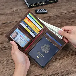 Шкіряний гаманець John McDee 11.5х15х1 см acs0029310 - мініатюра 8