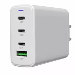 Зарядний пристрій Canyon CU140ACC GaN 150W 3xPD 1xQC EU White (CNS-CUW140ACC) - мініатюра 5