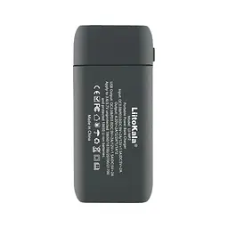 Зарядний пристрій для акумуляторів Liitokala 2 Slots, w func. Powerbank/PD/QC, USB/Type-C, LED disp, 18650/21700 (Lii-MP2) - мініатюра 3