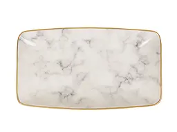 Набір блюд Alba ceramics Marble 3 шт. сірий (769-027) - мініатюра 3