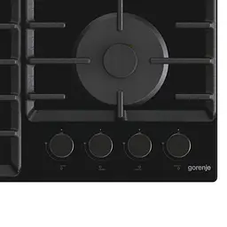 Варильна поверхня Gorenje газова на склі, 60см, чавун, чорний - мініатюра 3