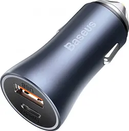 Автомобільний заряд Baseus Golden Contactor Pro Dual Quick Charger Carger U+U 40W CCJD-A0G - мініатюра 2