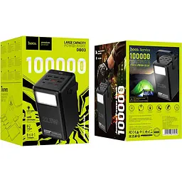 Зовнішній акумулятор Hoco Endure DB03 100000mAh 22.5W Black [121606] - мініатюра 5