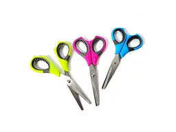 Ножиці LEADER 14см прогумована ручка, Student Scissors, Імп, 30-28