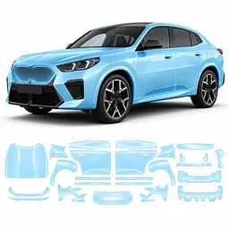 Антигравійна захисна бронеплівка за лекалами для BMW iX2 U10 2023- повний кузов