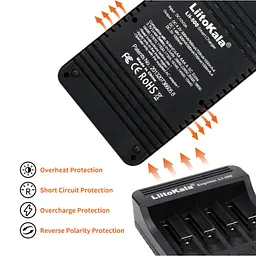 Зарядний пристрій Liitokala Lii-500, 4 канала, Ni-Mh/Li-ion, 220V/12V, Powerbank, Test, LCD, Box - миниатюра 5