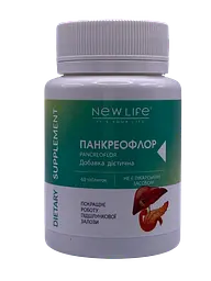 Таблетки New Life Панкреофлор 60 таблеток