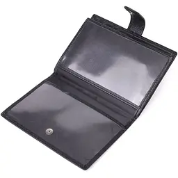 Містка обкладинка на документи унісекс з натуральної шкіри ST Leather 23116 чорна - мініатюра 6