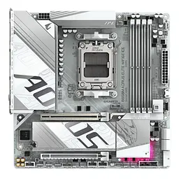Материнська плата Gigabyte B850M Aorus Elite WiFi6E Ice Socket AM5 - мініатюра 2