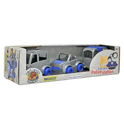 Набор авто "Kid cars" полицейский, игрушечные машины, в коробке (39548) - миниатюра 1