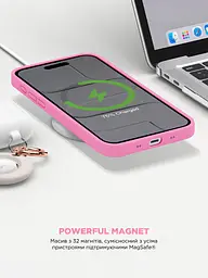 Силиконовый чехол с MagSafe для Apple iPhone 17 Air, ICON2 MagCase, розовый, противоударный, панель с мягкой подкладкой, защита всего корпуса, поддержка беспроводной зарядки, совместим с защитными стеклами и пленками, ArmorStandart (ARM87081) - мініатюра 8