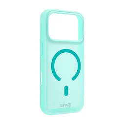 Чохол MAKE Apple iPhone 17 Pro Max Silicone Aura Magnet Cyan
