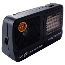 Радіоприймач всехвильовий FM 64-108 МГц, AM, SW від мережі 220V та батарейок 2*R20 радіо фм приймач Kipo KB 409 AC - мініатюра 4