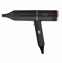 Фен для волосся Adler AD 2278 (1400 Вт) з іонізацією та холодним обдуванням, чорно-золотий