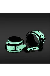Наручники, світяться у темряві NS Novelties Glo Bondage Wrist Cuff Green - мініатюра 2
